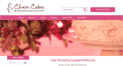 Desktop Screenshot of choicecakes.com