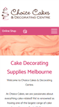 Mobile Screenshot of choicecakes.com