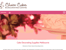 Tablet Screenshot of choicecakes.com